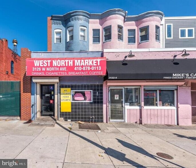 More Photos Of 3126 W North Ave, Baltimore Storefront Retail Residential For Sale