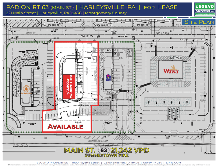 Primary Photo Of 221 Main St, Harleysville Land For Lease