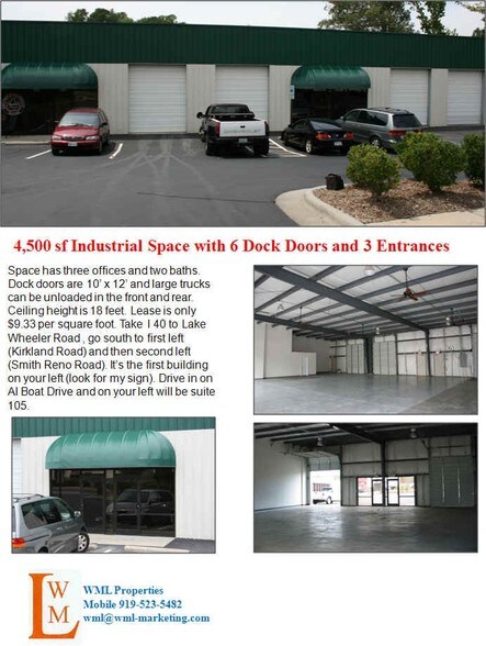 More Photos Of 1900 AL Boat Dr, Raleigh Flex For Lease