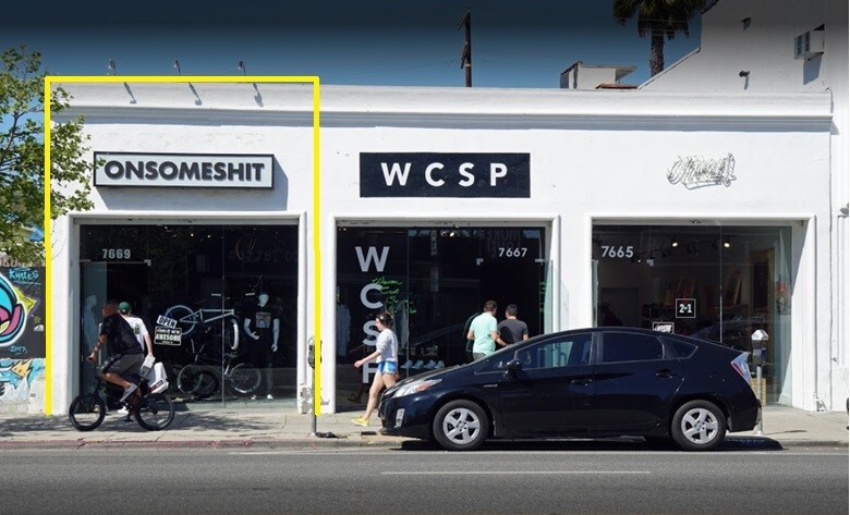 Primary Photo Of 7669 Melrose Ave, Los Angeles Storefront For Lease