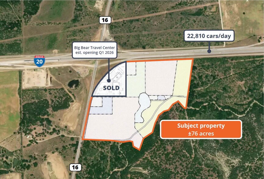 Primary Photo Of I-20 & Hwy 16, Strawn Land For Sale