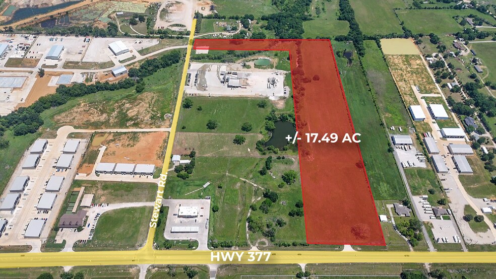 Primary Photo Of 4354 US-377, Aubrey Land For Sale