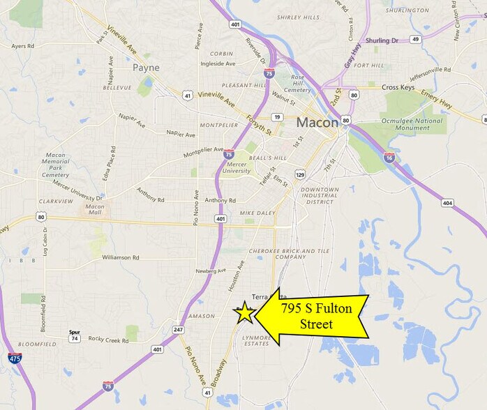 More Photos Of 795 S Fulton St, Macon-Bibb Warehouse For Lease