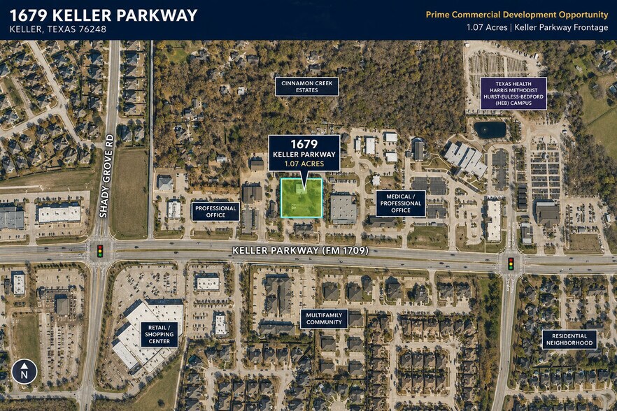 Primary Photo Of 1679 Keller Pkwy, Keller Land For Sale