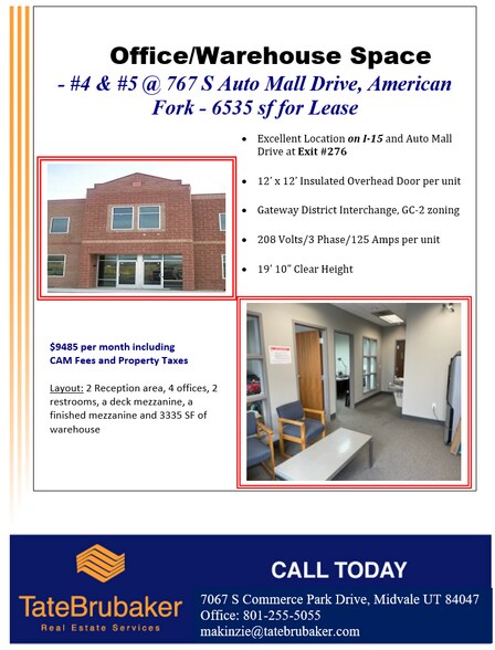More Photos Of 767 S Auto Mall Dr, American Fork Warehouse For Lease