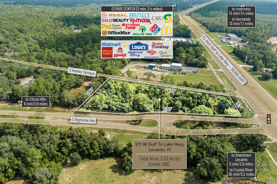 More Photos Of 271 W Gulf to Lake Hwy, Lecanto Land For Sale