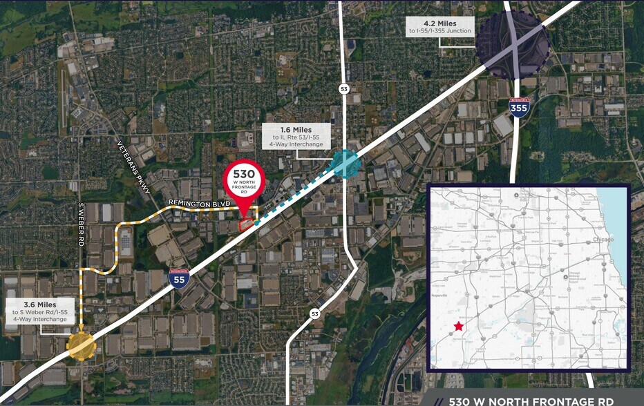 More Photos Of 530 W North Frontage Rd, Bolingbrook Manufacturing For Lease