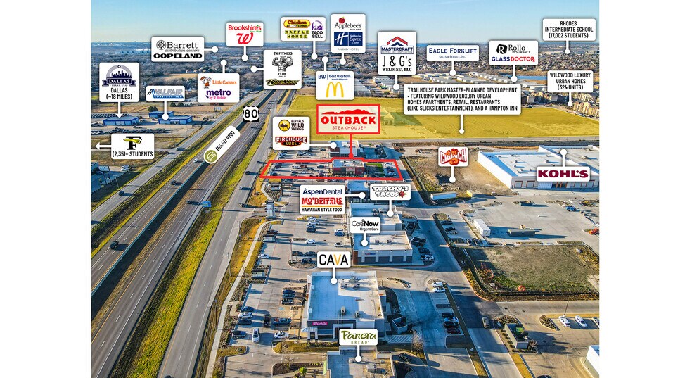 More Photos Of 560 US 80 hwy, Forney General Retail For Sale