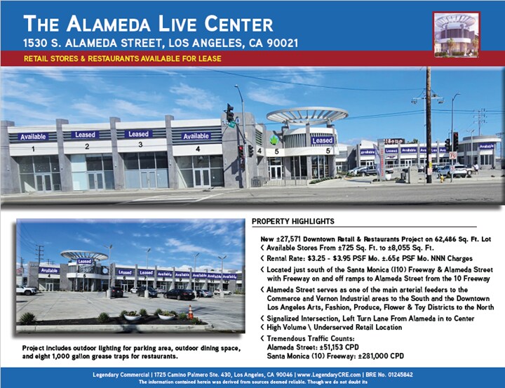 More Photos Of 1530 S Alameda St, Los Angeles General Retail For Lease