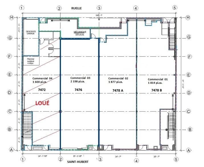 More Photos Of 7472-7480 Rue Saint-Hubert, Montréal Storefront Retail Office For Lease