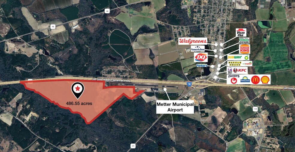 More Photos Of Highway 16, Metter Land For Sale
