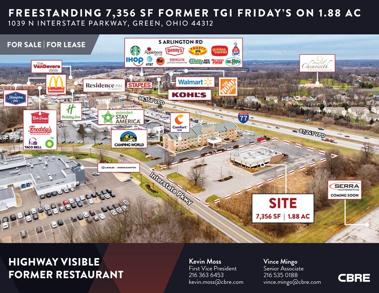 Primary Photo Of 1039 Interstate Pky, Akron Restaurant For Lease