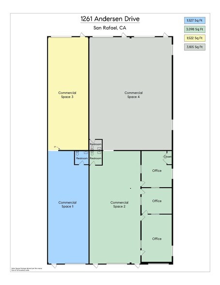 More Photos Of 1261 Andersen Dr, San Rafael Service For Lease