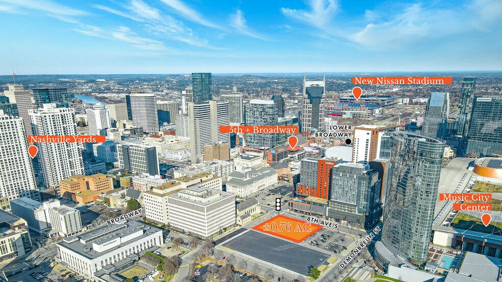 Primary Photo Of 121 & 125 8th Avenue South, Nashville Land For Sale