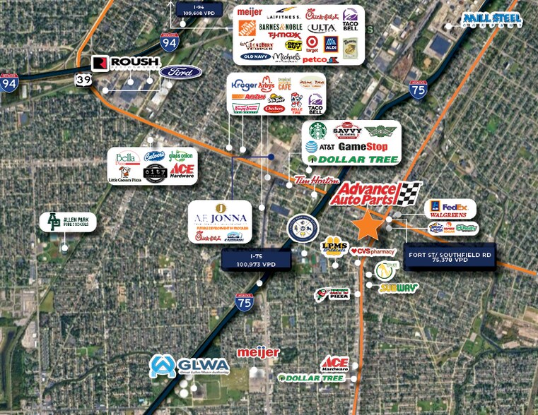 More Photos Of 2230 Fort St, Lincoln Park Freestanding For Sale