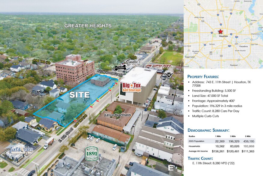 More Photos Of 743 E 11th St, Houston Freestanding For Lease