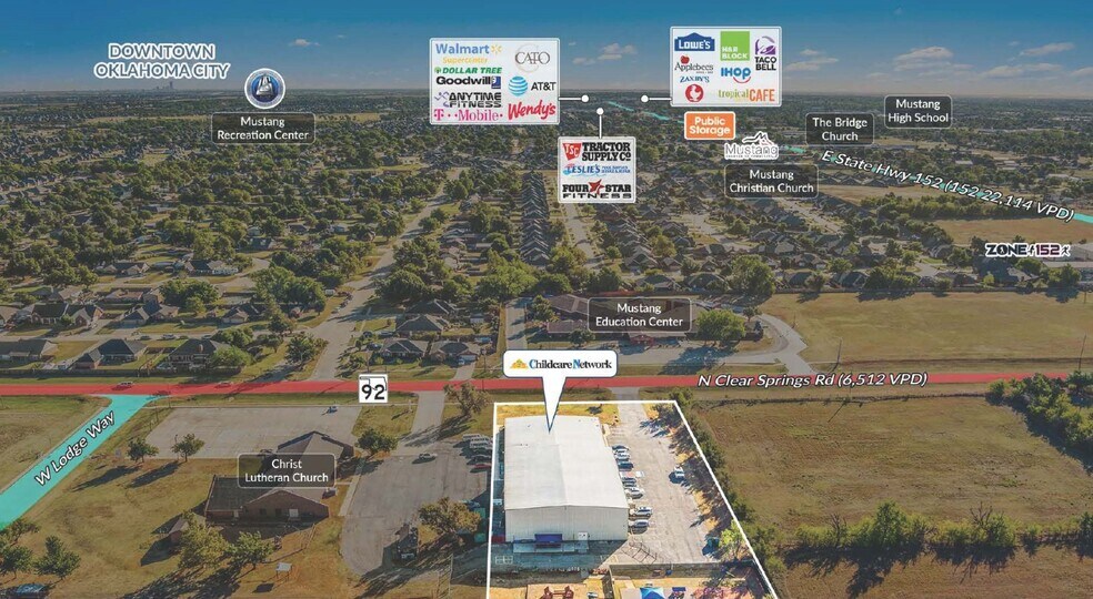 More Photos Of 451 N Clear Springs Rd, Mustang Daycare Center For Sale