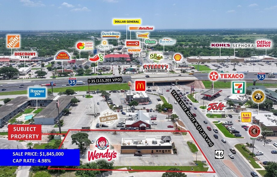 Primary Photo Of 143 S State Highway 46, New Braunfels Fast Food For Sale