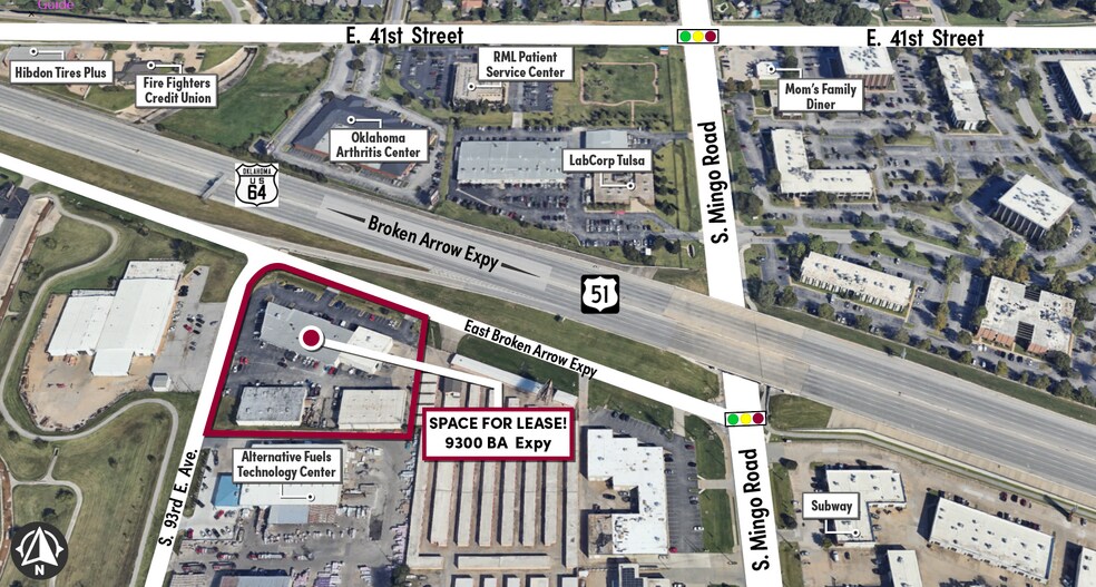 More Photos Of 9300-9322 E Broken Arrow Expressway, Tulsa Light Distribution For Lease