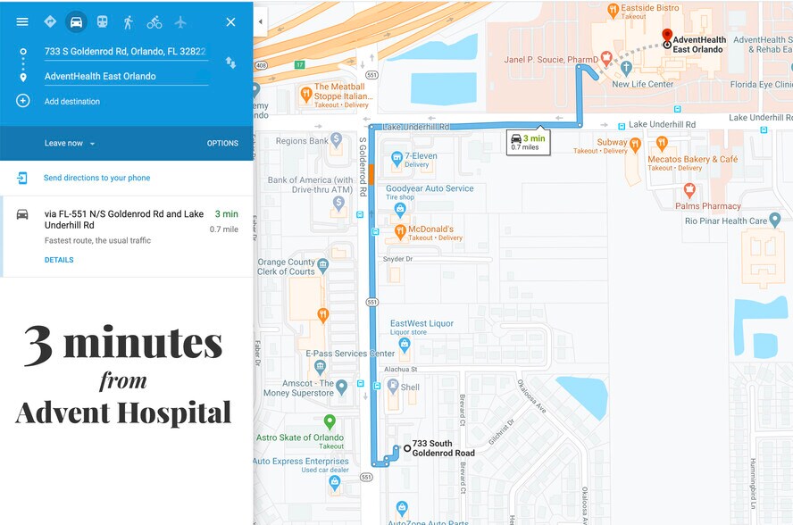 More Photos Of 733 S Goldenrod Rd, Orlando Medical For Sale