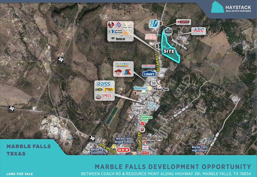 Primary Photo Of Coach Rd @ Resource Pkwy, Marble Falls Land For Sale