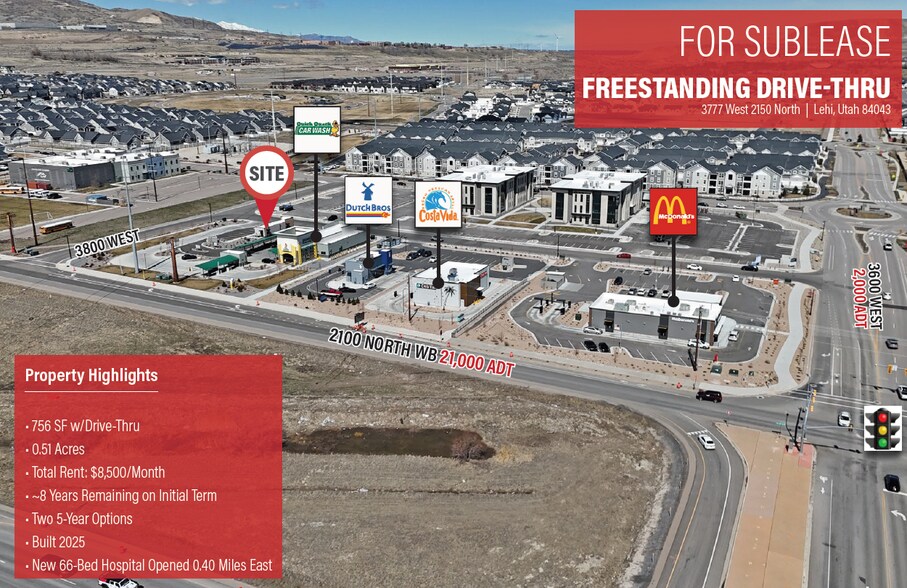 Primary Photo Of 3777 W 2150 N, Lehi Restaurant For Lease