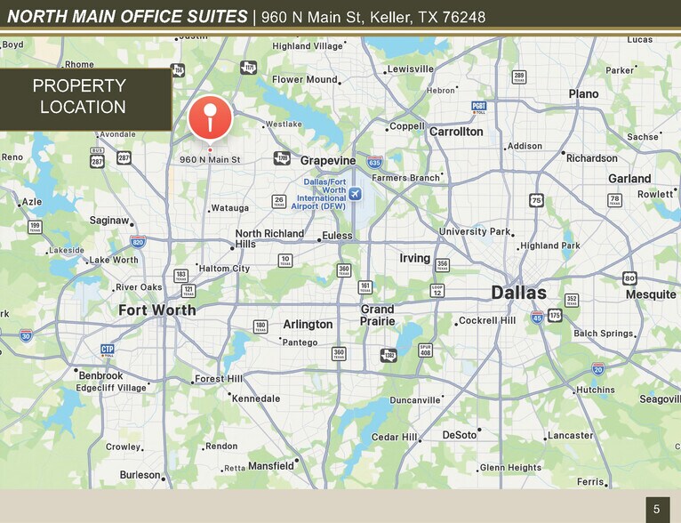 More Photos Of 960 N Main St, Keller Office For Sale