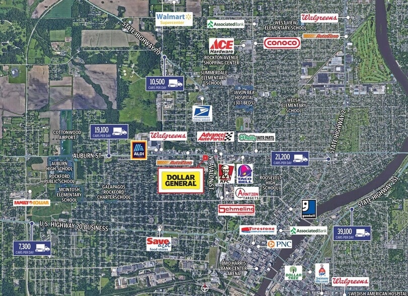 More Photos Of 3212-3214 Auburn St, Rockford Storefront For Lease