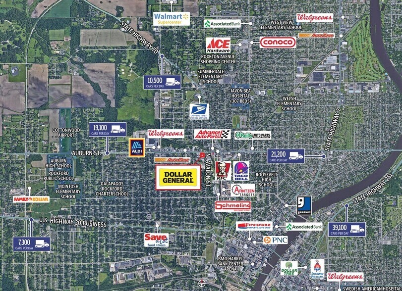 More Photos Of 3212-3214 Auburn St, Rockford Storefront For Lease