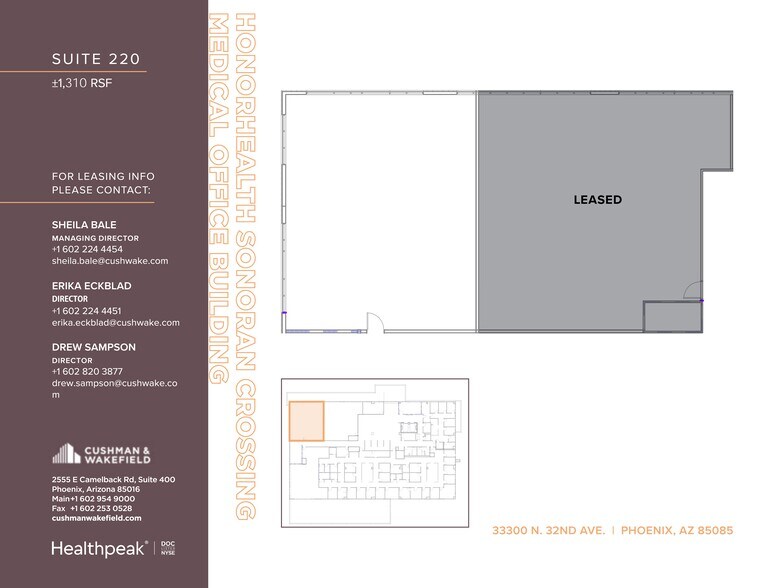More Photos Of 33300 N 32nd Ave, Phoenix Medical For Lease