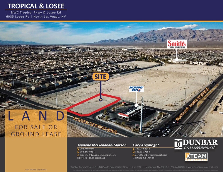 Primary Photo Of W/NWC Tropical Pky & Losee Rd, North Las Vegas Land For Lease