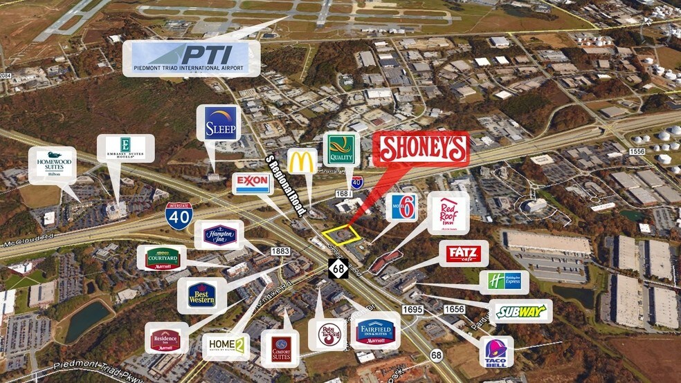 More Photos Of 603 S Regional Rd, Greensboro General Retail For Sale