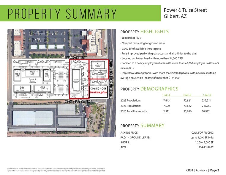 More Photos Of Power Road & Tulsa Street, Gilbert Land For Lease