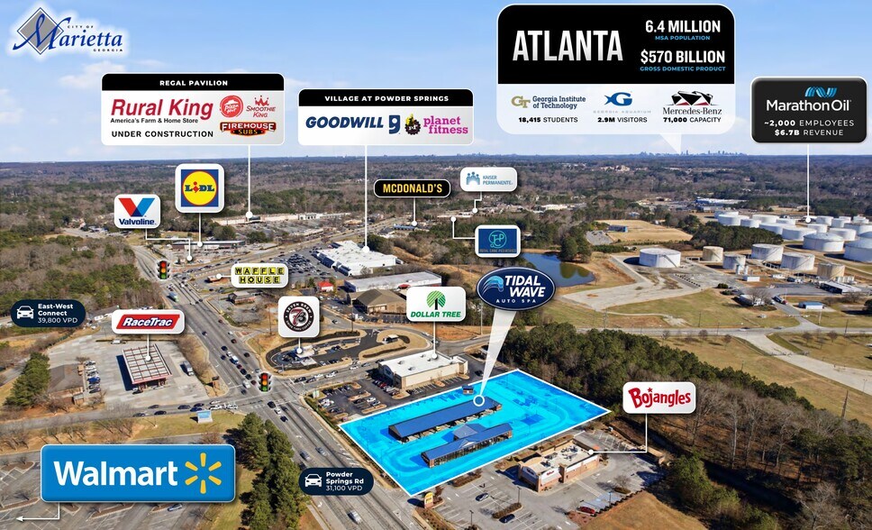 More Photos Of 2745 Powder Springs Rd SW, Marietta Carwash For Sale