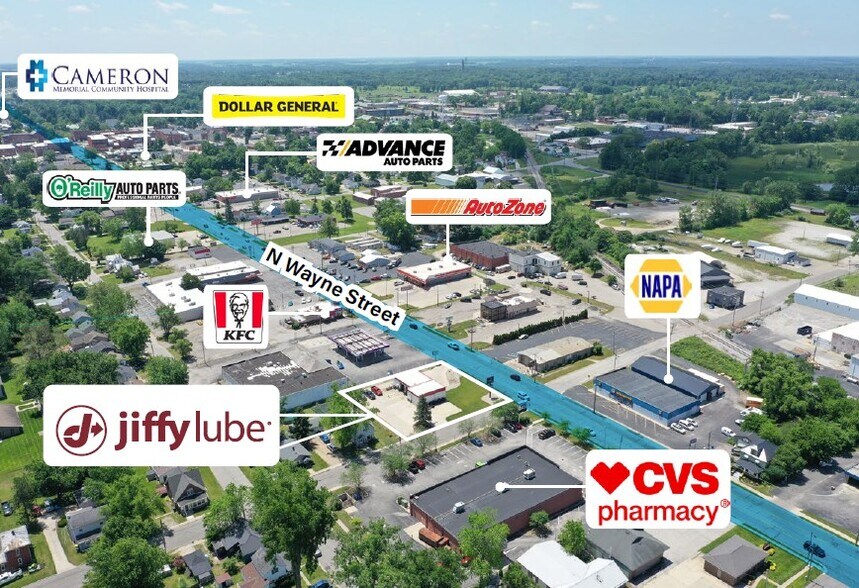 More Photos Of 640 N Wayne St, Angola Auto Repair For Sale