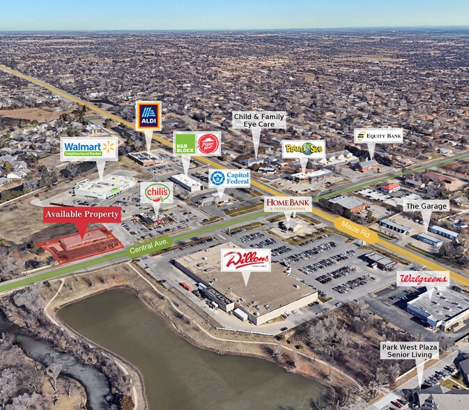 More Photos Of 10646 W Central, Wichita General Retail For Lease