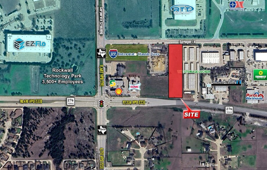 Primary Photo Of 2398 Texas 276, Rockwall Land For Sale