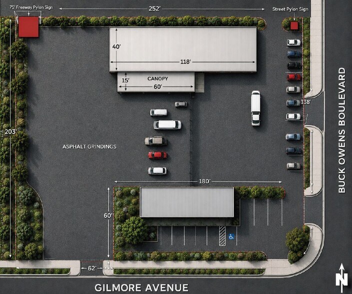 More Photos Of 3315 Buck Owens Blvd, Bakersfield Auto Dealership For Lease