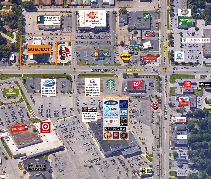 Primary Photo Of 6100 N Keystone Ave, Indianapolis General Retail For Lease