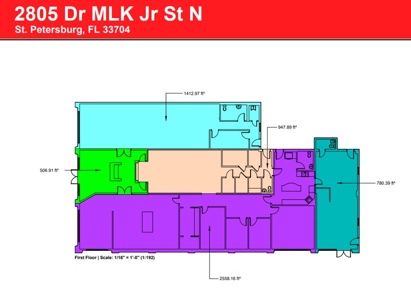 More Photos Of 2801-2805 Dr Martin Luther King Jr St N, Saint Petersburg Storefront Retail Office For Lease