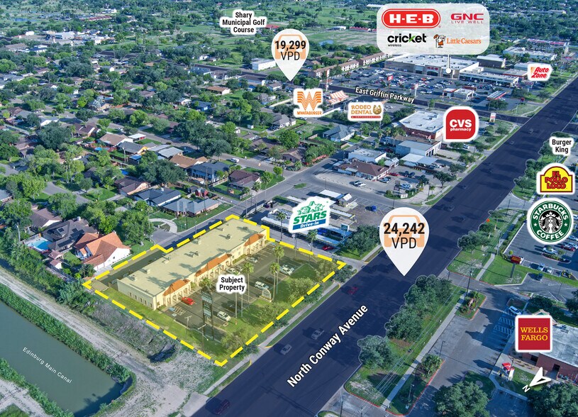 More Photos Of 2408-2504 N Conway Ave, Mission Storefront Retail Office For Sale