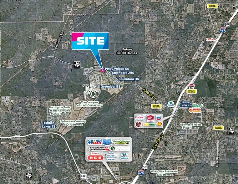 More Photos Of SWC FM 2090 & Canopies Pkwy, Splendora Storefront For Lease