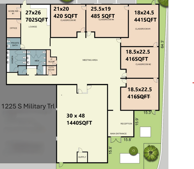 More Photos Of 1209-1241 S Military Trl, West Palm Beach Unknown For Lease