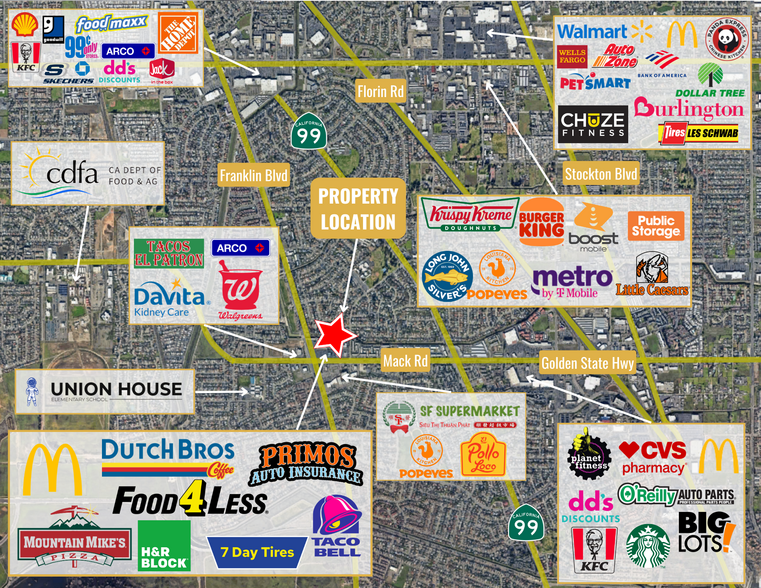 More Photos Of 4551-4701 Mack Rd, Sacramento Storefront For Lease