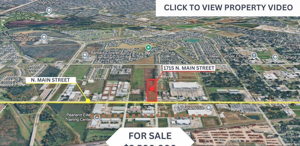 Primary Photo Of 1715 N Main St, Pearland Land For Sale