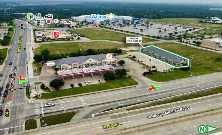 More Photos Of 521 N Harvey Mitchell Pky, Bryan Storefront Retail Office For Lease