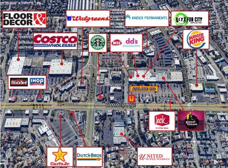 Primary Photo Of 1210 E Hammer Ln, Stockton Land For Lease