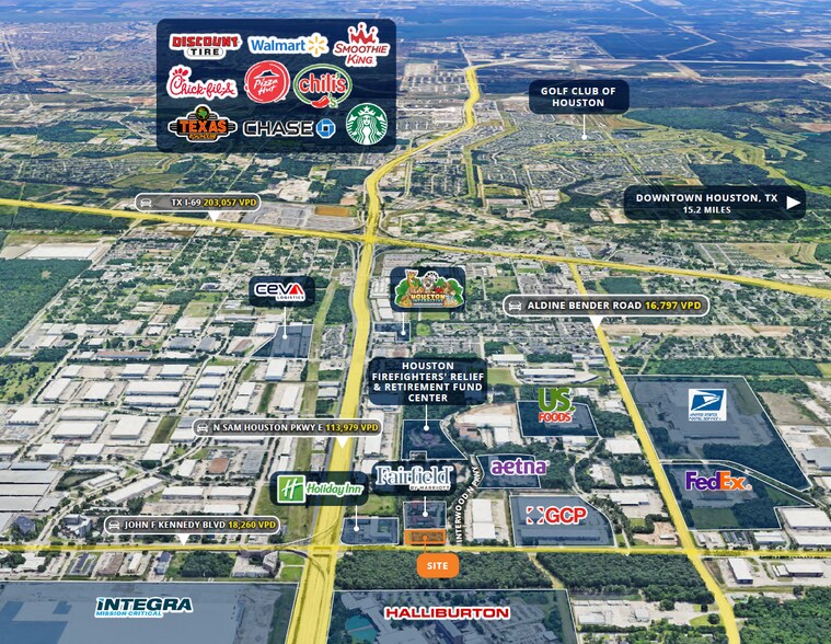 More Photos Of John F Kennedy Blvd @ Interwood N. Parkway, Houston Land For Sale