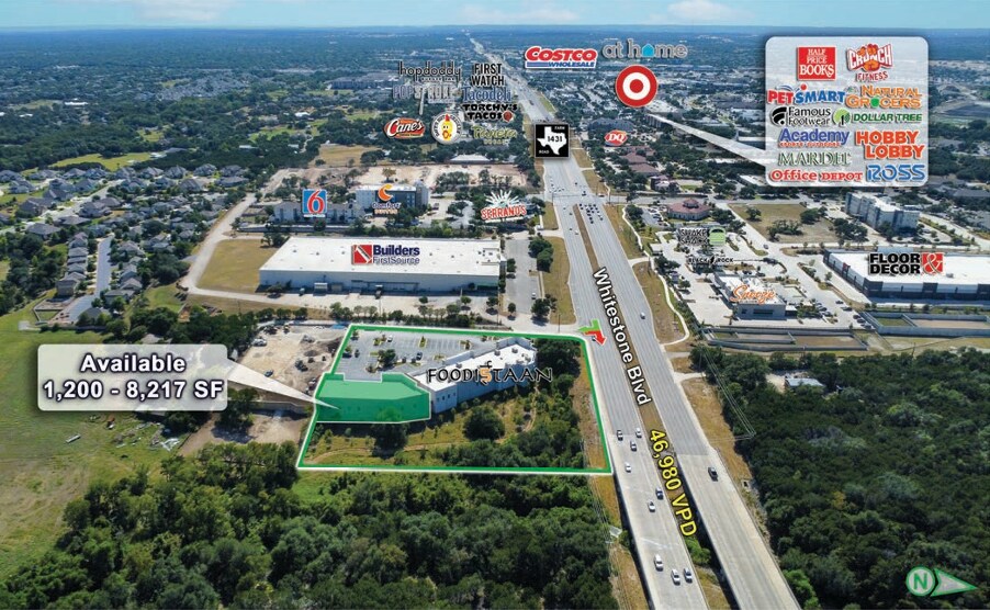 More Photos Of 2200 E Whitestone Blvd, Cedar Park Freestanding For Lease