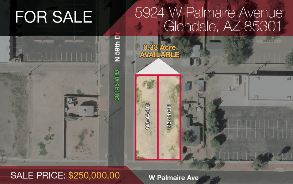 Primary Photo Of 5924 W Palmaire Ave, Glendale Land For Sale